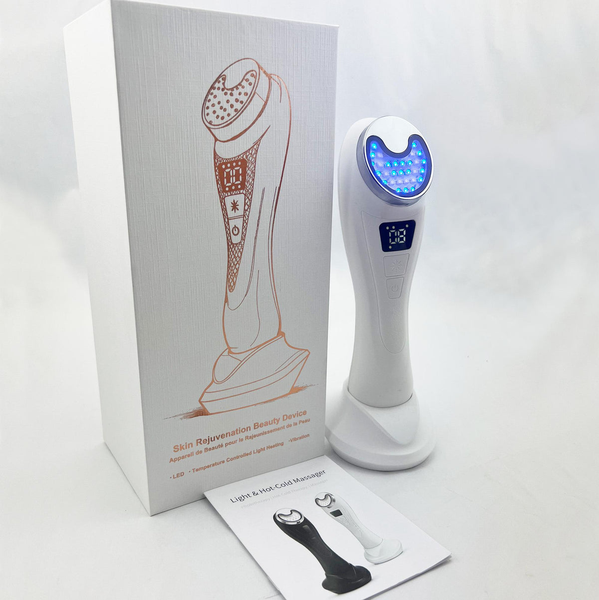 KINETIQ Hot & Cold Light Therapy Facial Massager